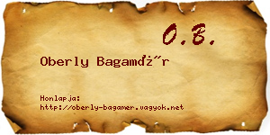 Oberly Bagamér névjegykártya